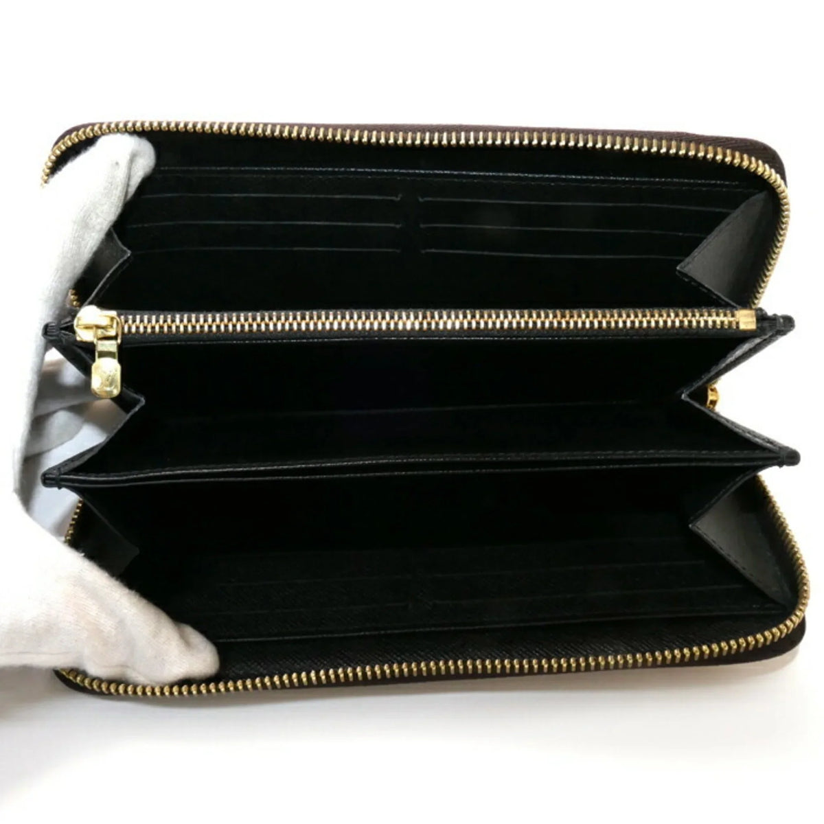 Pre-Loved Louis Vuitton Monogram Giant Long Wallet Round Zipper Zippy M69353 Unisex (Good)
