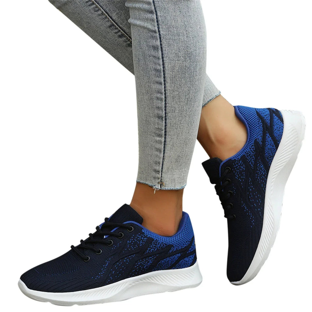 Sneakers Sneakers and Women Shoes Pattern dimension Autumn Mesh Breathable Summer 1/2 11 Women Up Comfortable Fashion Colorblock Cross AdBFJAF Lace and