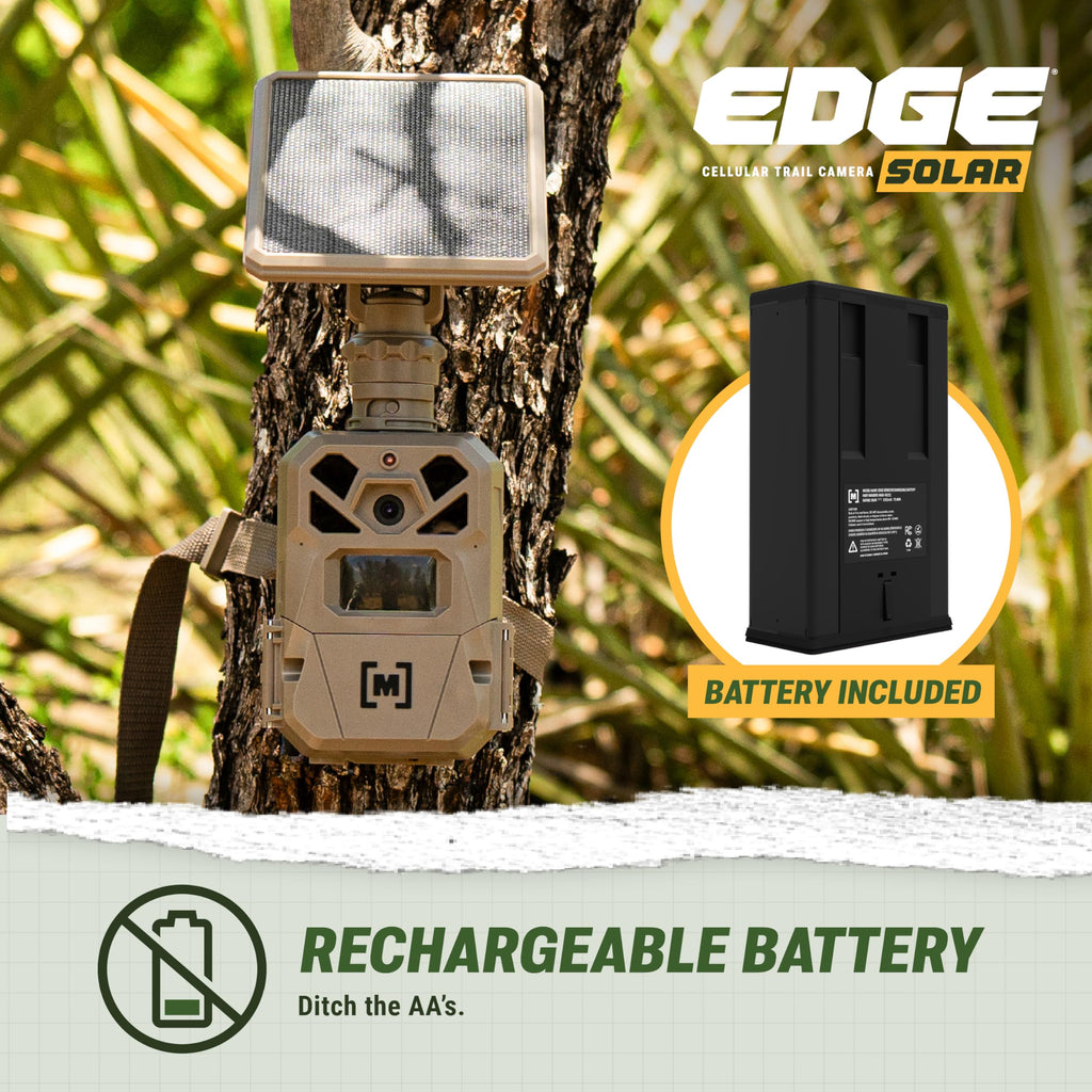 Moultrie Edge Solar Cellular Trail Camera - Integrated Solar, 40MP