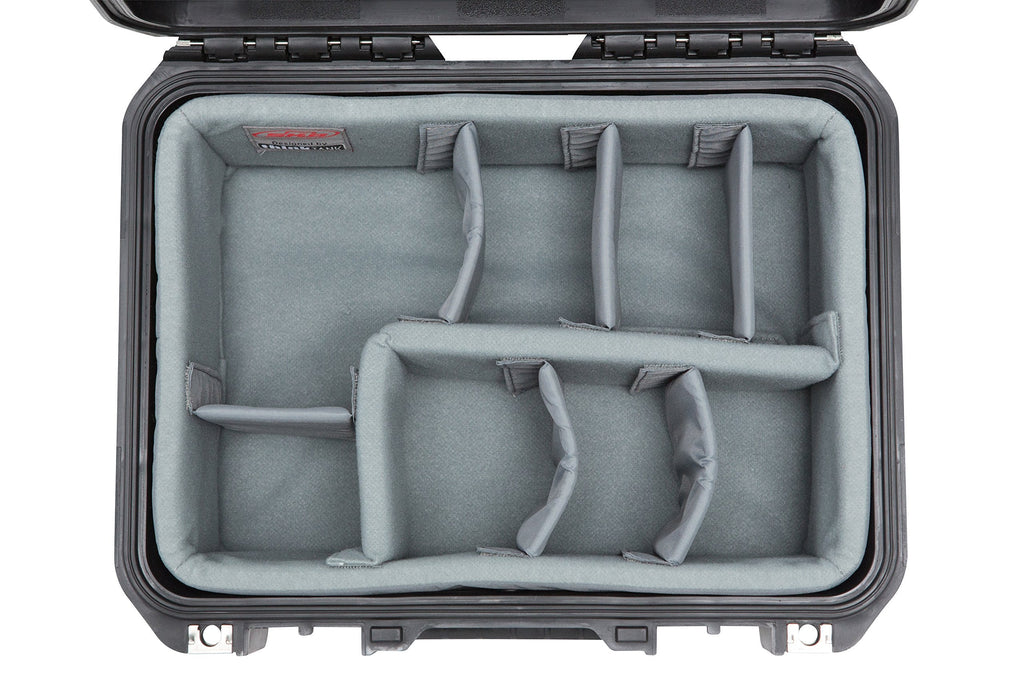SKB Cases iSeries 1309-6 Case with Think Tank Dividers & Lid Organizer, Black (3i-1309-6DL)