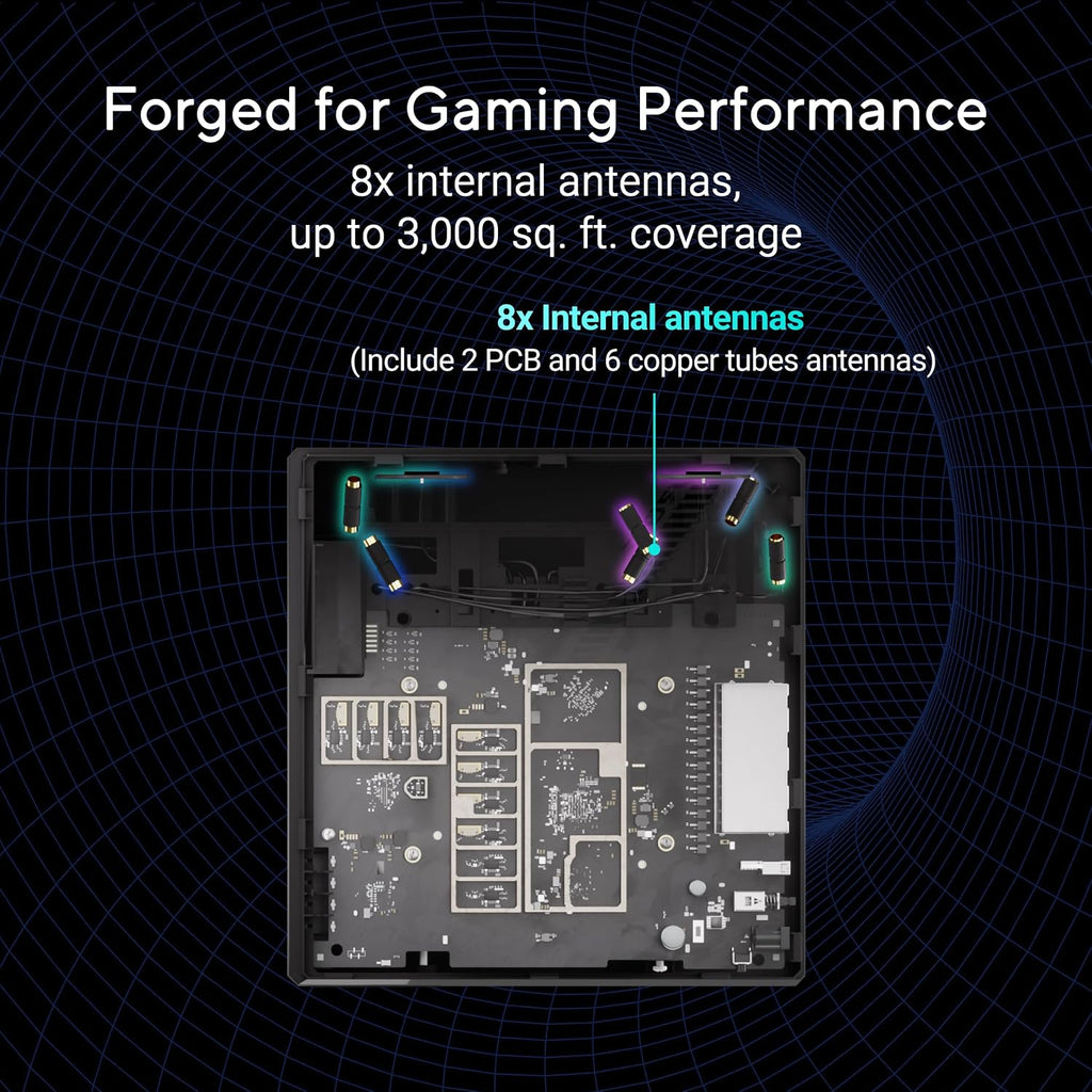ASUS ROG Strix GS-BE12000 WiFi 7 Gaming Router - Tri-Band, 12Gbps, Mesh