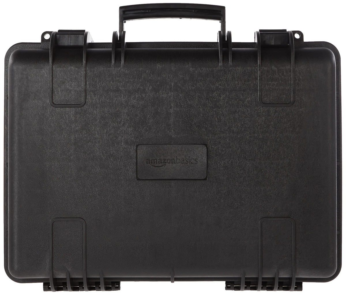 Amazon Basics Hard Protective Camera Case with Wheels, Large, Black, 22"L x 14"W x 9.8"H