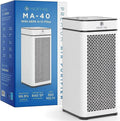 Box True 840 Open H14 Medify Filter - sq HEPA Light MA-40-UV-W1 ft Purifier Air White UV