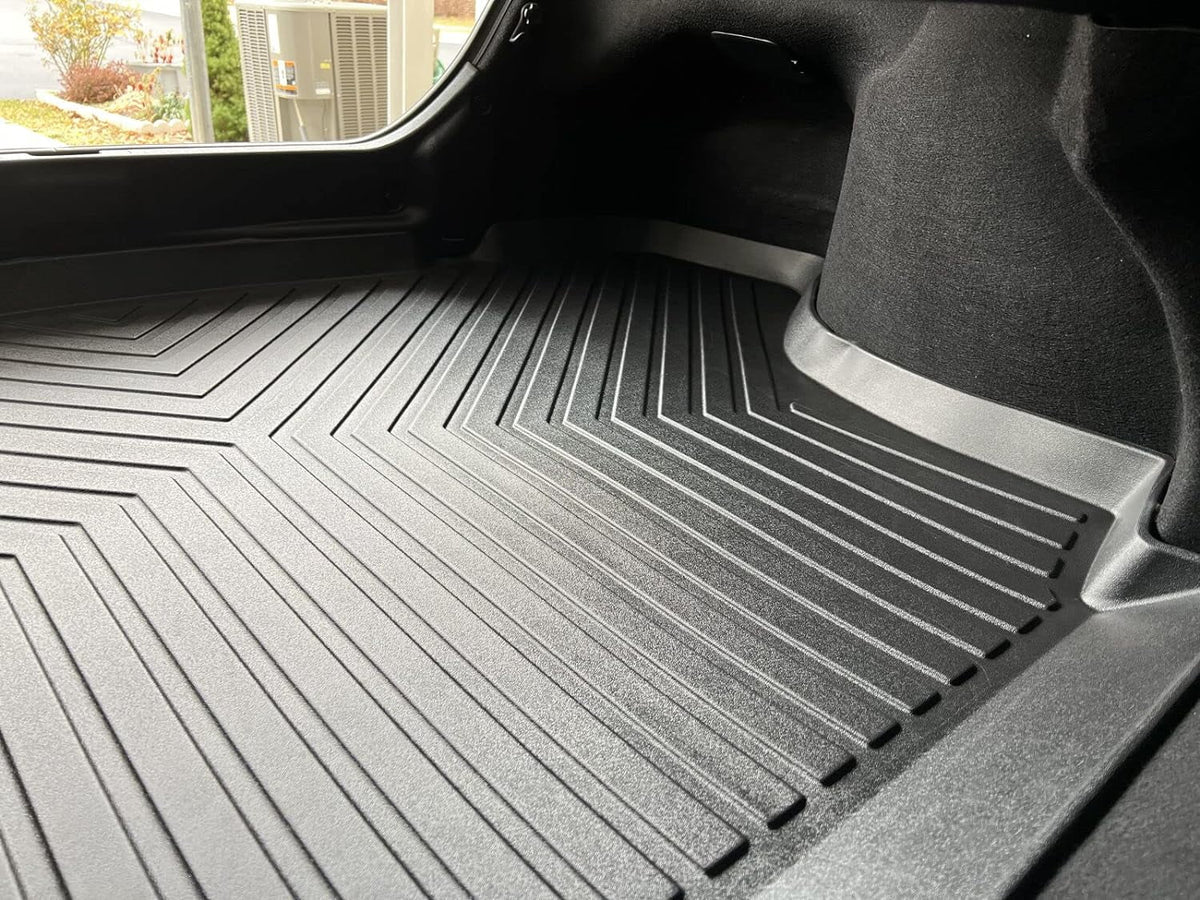Eaccessories Ea Cargo Liner – Trunk Mat For Toyota Camry 2018-2024 – Weather-Resistant Trunk Mats For Cars With Raised Lip – Non-Slip Car Trunk Mat Rubber – Easy To Install – Laser Pre-Cut Design