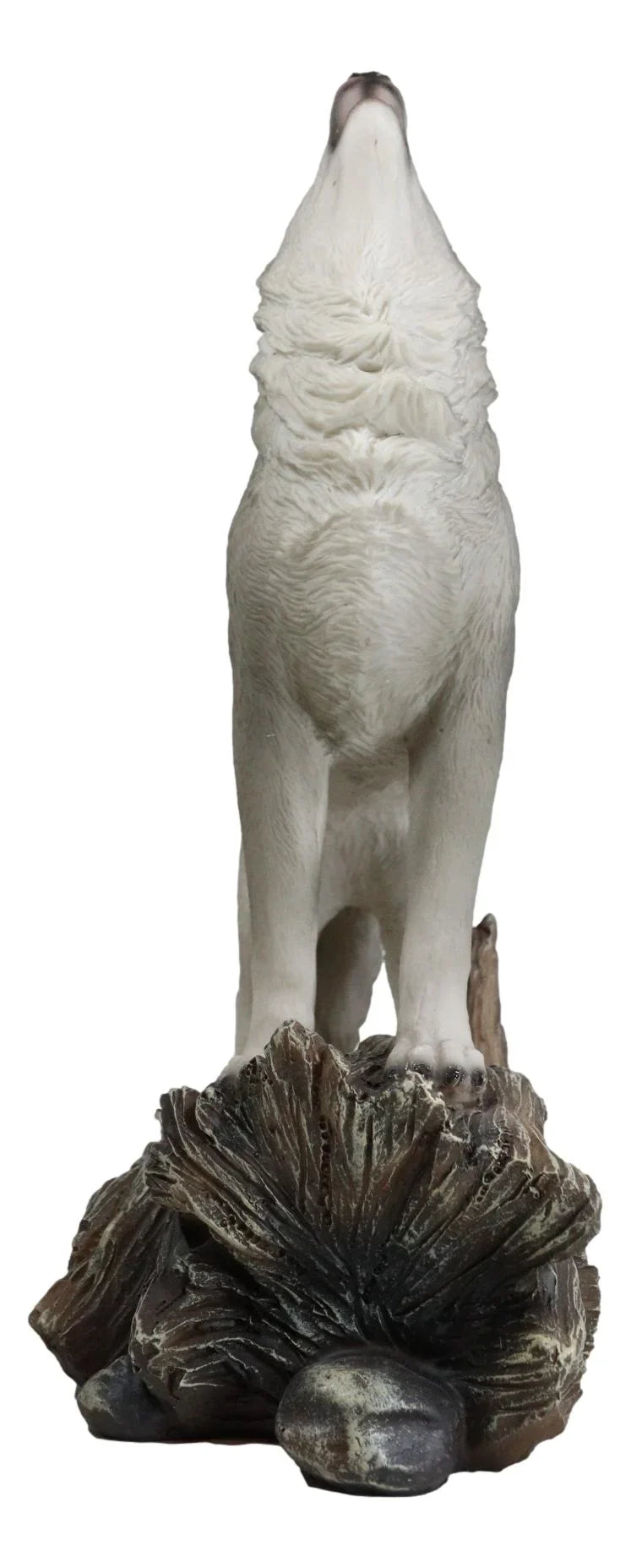 Howling Night Large Wolf Decor The Wolves Cries Spirit Gray Alpha 12"H Of Statue