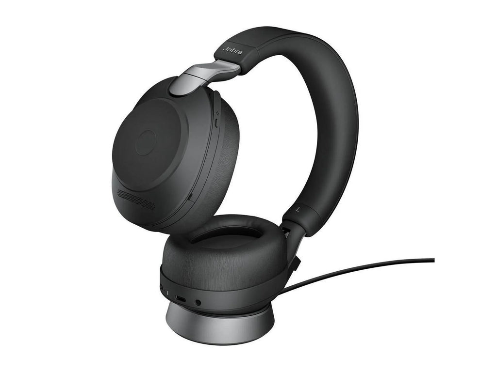 Battery Calls Wireless Life, Noise Bluetooth UC Advanced Cancelling Headphones Wireless Headphones 85 Music, Headset Hours for with Link380a, Stereo, and of Evolve2 37 Jabra Black -