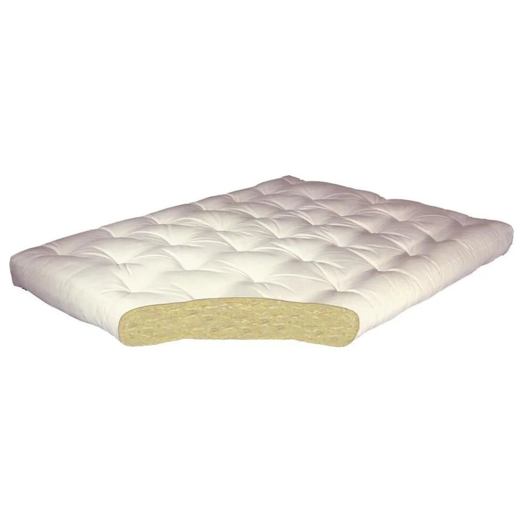 All #604 4" Mattress-Color:Leather,fabric:Cotton,Quantity:1 Futon Cotton King Leather