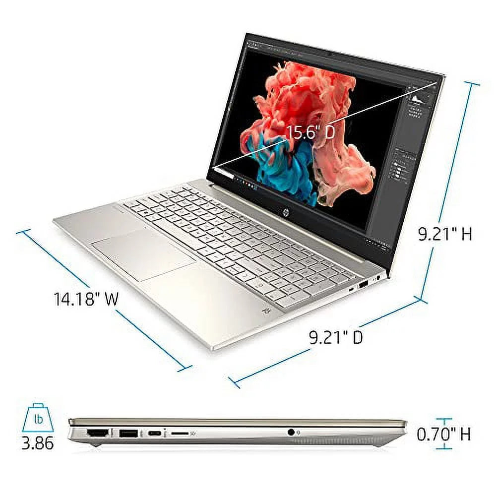 2022 Hp Pavilion 15.6" Fhd Touchscreen Laptop 11Th Model 4-Core Intel I5-1135G7 32Gb Ddr4 2Tb Nvme Ssd Iris Xe Graphics Hdmi Webcam Wifi-6 Bluetooth Backlit Keyboard Windows 11 Home W/ 32Gb Usb