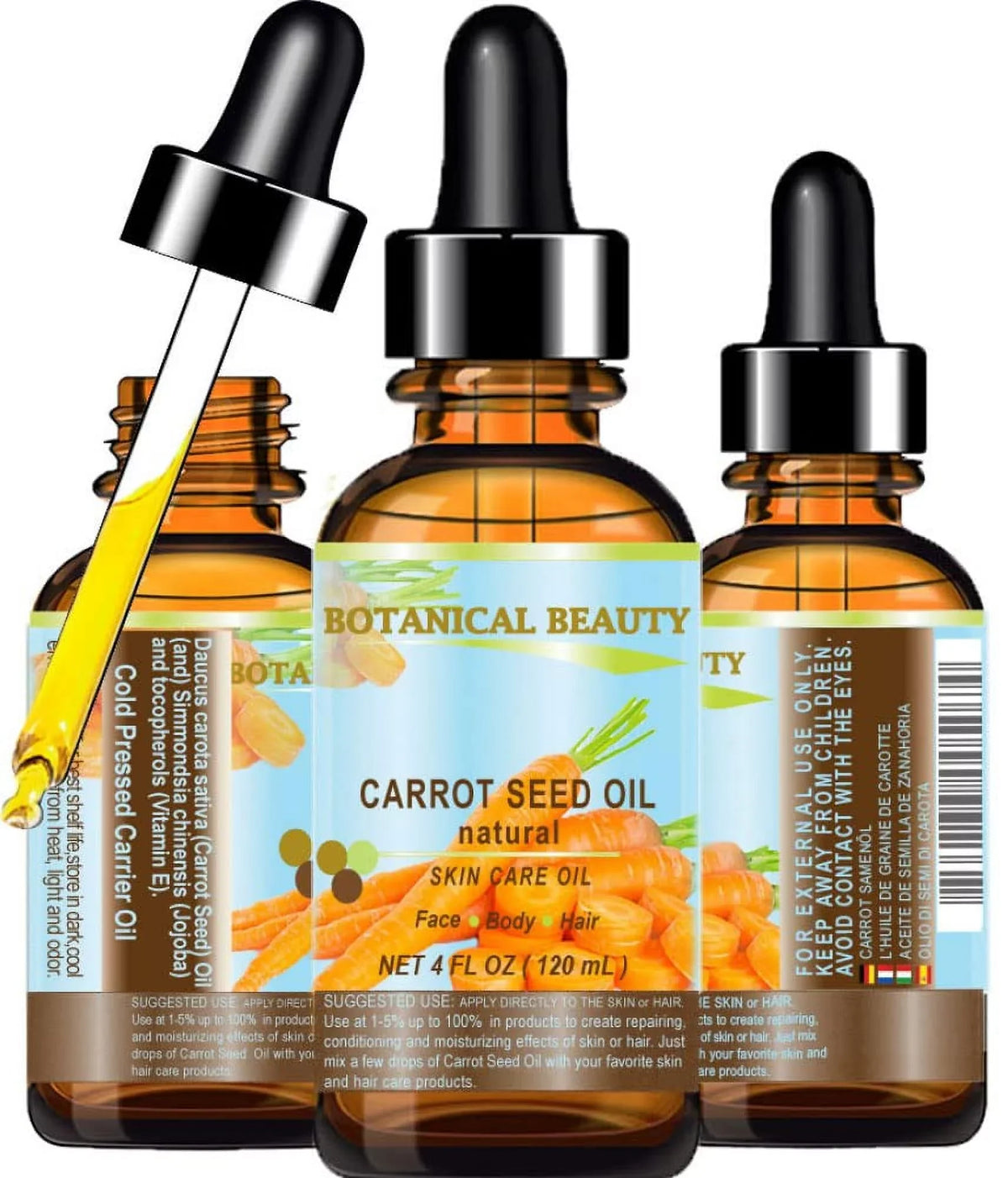 Fl.Oz.- Oil. And Best Care. Skin Rejuvenate The Botanical Natural And Hair % Lip Pressed Of 120 Tissues.” Seed Cold "One Beauty To Skin, Carrier By Regenerate Body, Oils 100 Carrot Ml. 4 Oil