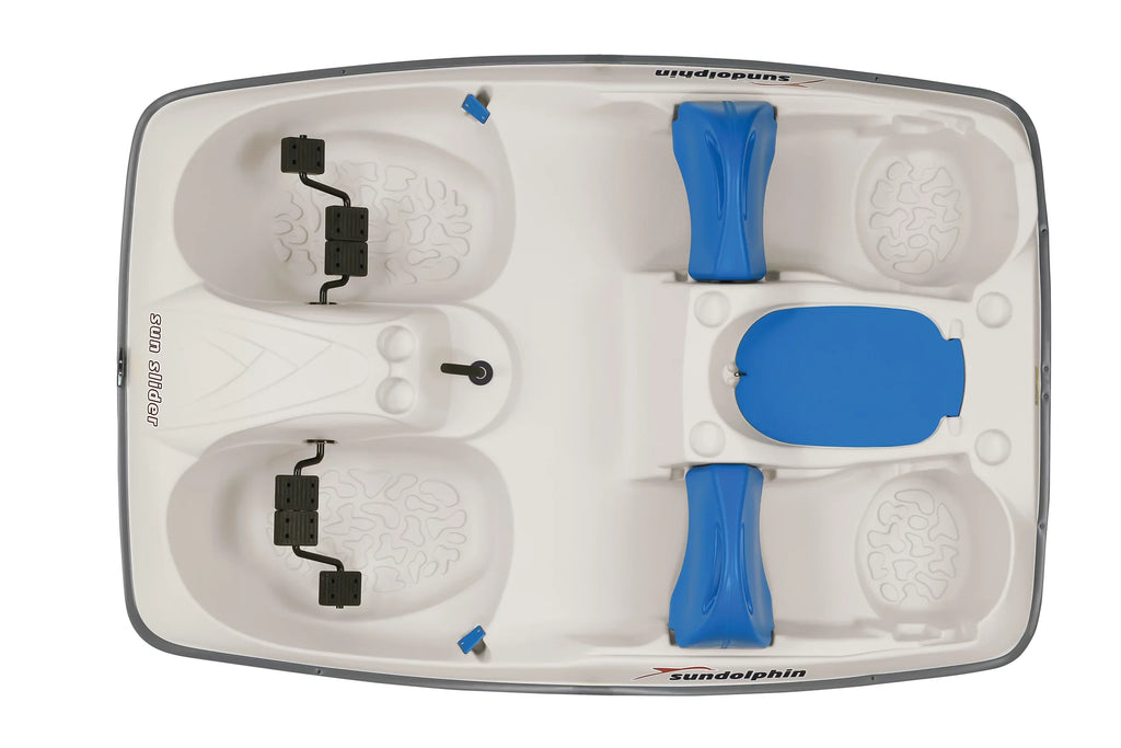Sun Dolphin 5 Seat Sun Slider Pedal Boat With Canopy, Navy
