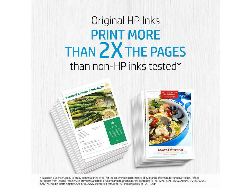 and Black (N9K28AN) 952xl Yellow Combo Cyan, Original N9K27AN HP color Standard Magenta, 952 F6U19AN