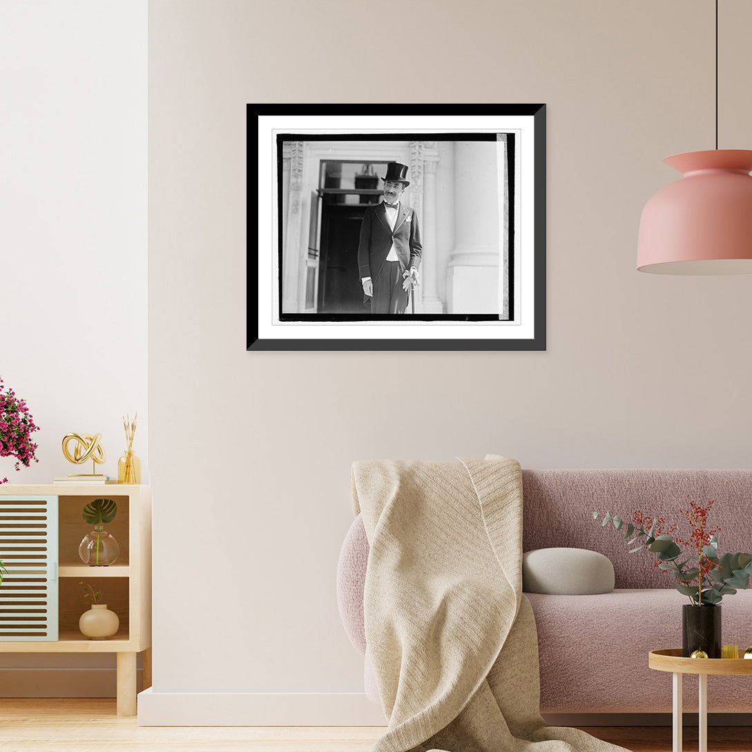 Historic 21-7/8" Framed de 17-7/8" Print, Marchienne, x Baron Cartier 6/12/22,
