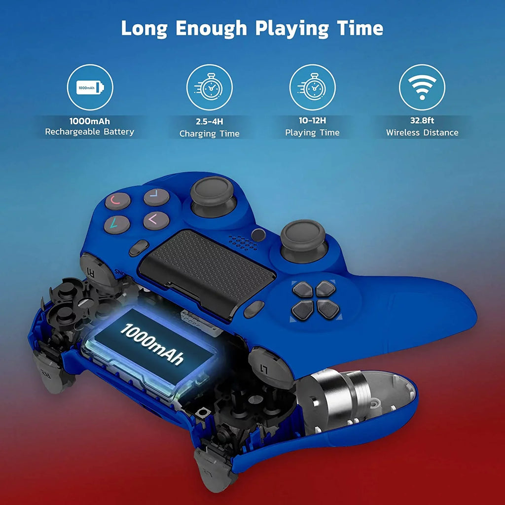 Compatible Wireless (Blue) with Plus Controller 1,000 PRO Slim BlueTooth Speaker/Gyro/Remote Ultra GamePad S23 Galaxy Battery/Built-In