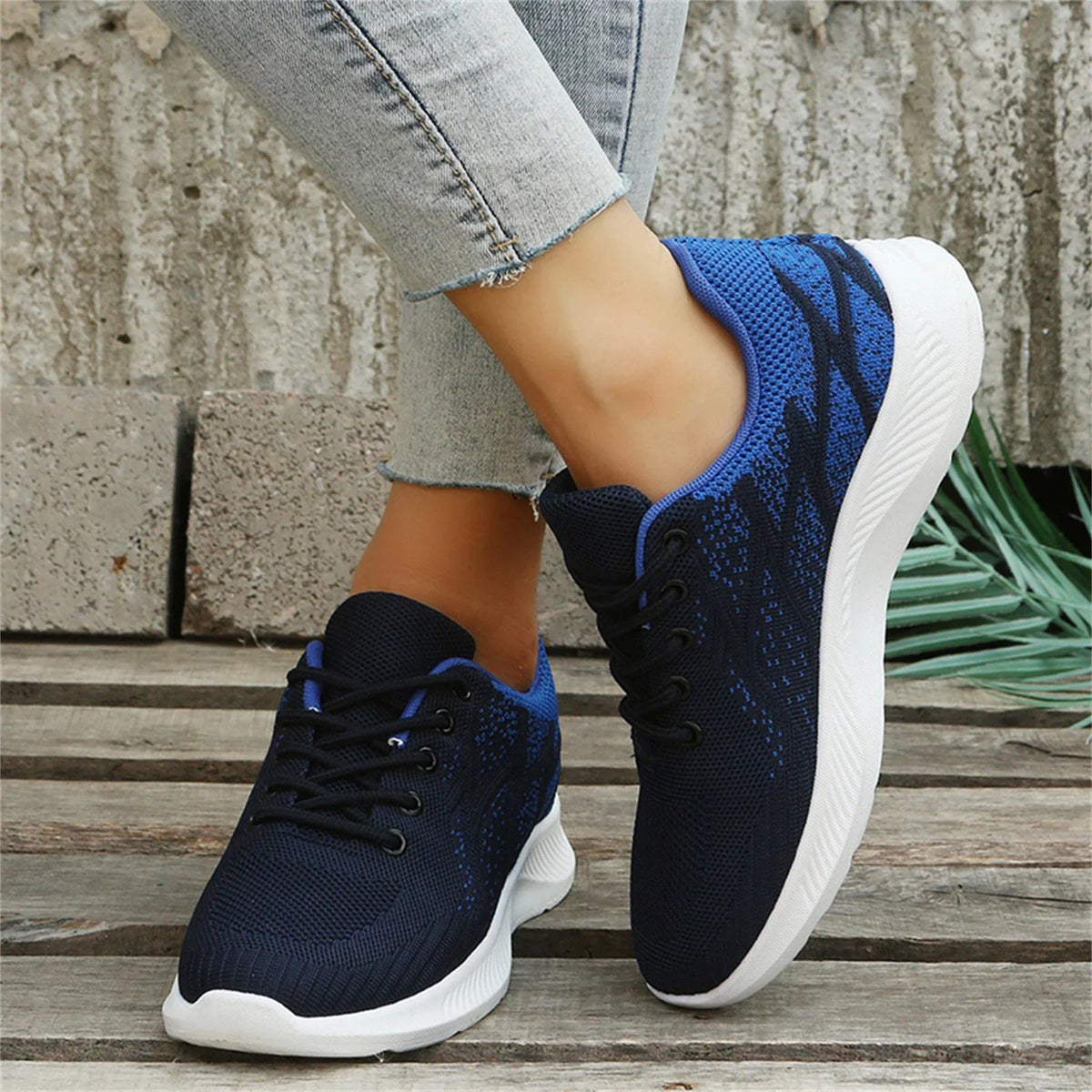 Sneakers Sneakers and Women Shoes Pattern dimension Autumn Mesh Breathable Summer 1/2 11 Women Up Comfortable Fashion Colorblock Cross AdBFJAF Lace and