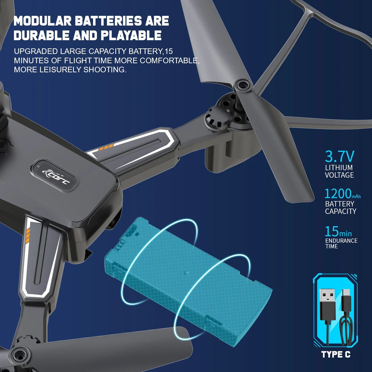 HD Avoidance 4K Obstacle Dual Camera Drone Technology JLLOM Design Foldable - Quadcopter with and