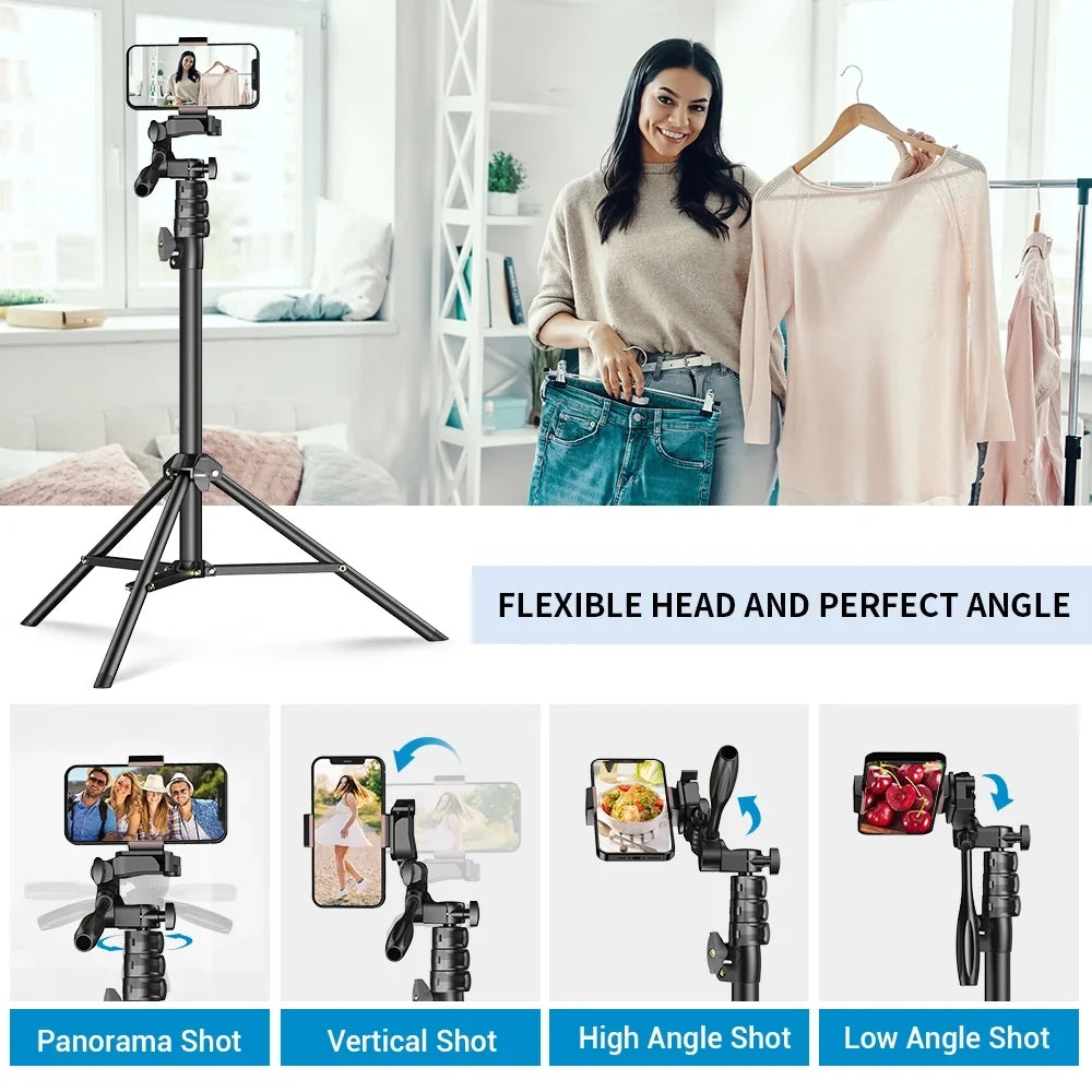 Alloy Selfie APEXEL 180cm Tripod Aluminum Stand for Camera Smartphone Stick