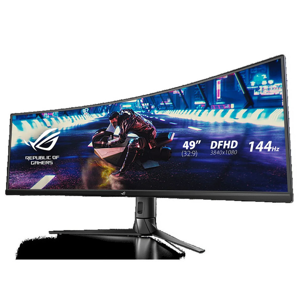 Rog Strix Xg49Vq Super Ultra-Wide Hdr Gaming Monitor — 49-Inch 32:9 (3840 X 1080), 144Hz, Freesync™ 2 Hdr, Displayhdr™ 400, Dci-P3: 90%, Shadow Boost