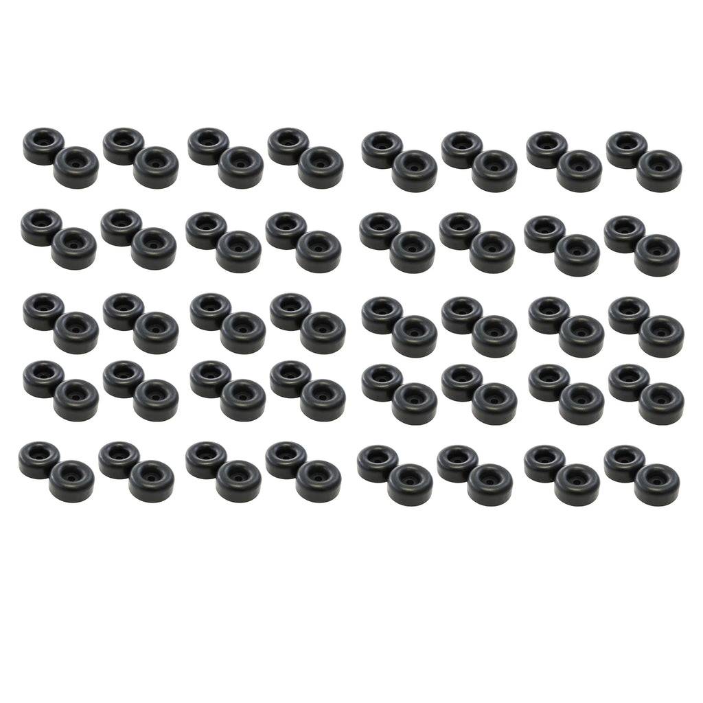 Red Hound Auto 80 Rubber Bumpers For Trailer Compatible With Ramp Door Truck 2.5 Inches Round Replacement Cargo Stop
