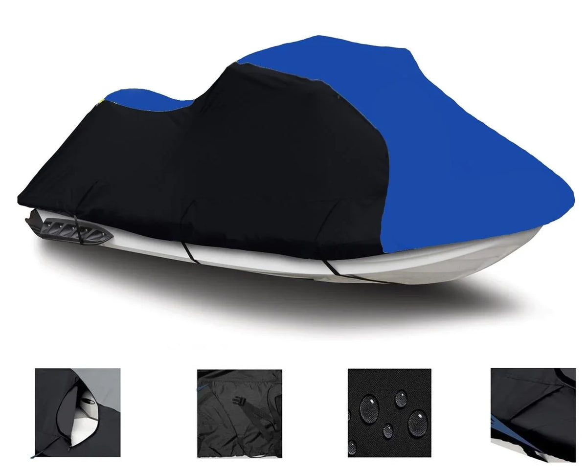 600 2006 Bombardier Compatible Doo GTi / 2009 155 Cover 2008 HEAVY-DUTY, 2007 BLACK 2009 Trailerable 2008 SE Jet Sea Ski / 2010 BLUE DENIER Cover for Sea-Doo 2007