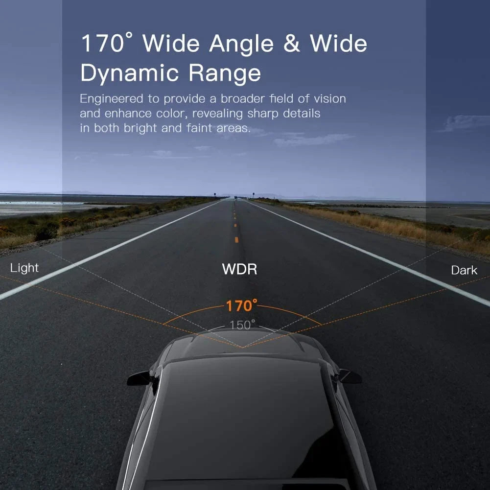Monitor, 170° C450 Camera 3" Parking Dash APEMAN Car 1080P Black Cam Angle Screen, FHD Wide