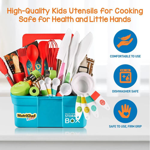 & Apron Girls Little Boys, for Baking Complete NutriChef Cooking Includes Set & Set Kids Chef's