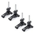 T Reinforced 51045-P2 Mini Clamps Steel x Series, Clamps Track Hold DuBois ¾ Woodworking T-Bolts, Plastic with 3-3/4" Down 4PK