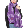 Tigers ZooZatz Plaid Women's Blanket Clemson Scarf