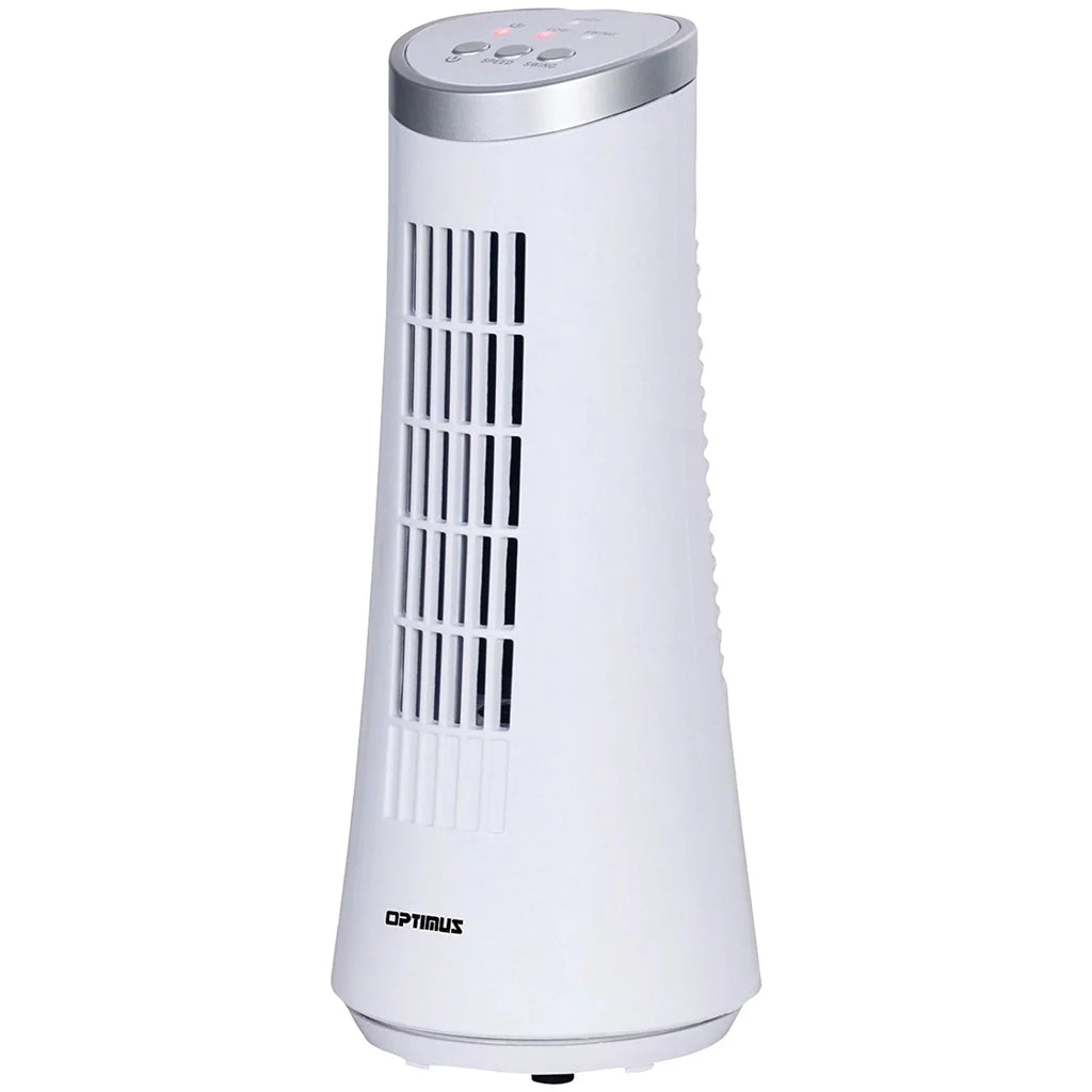 F-7345Wh 12" Desktop Ultraslim Oscillating Tower Fan (White)