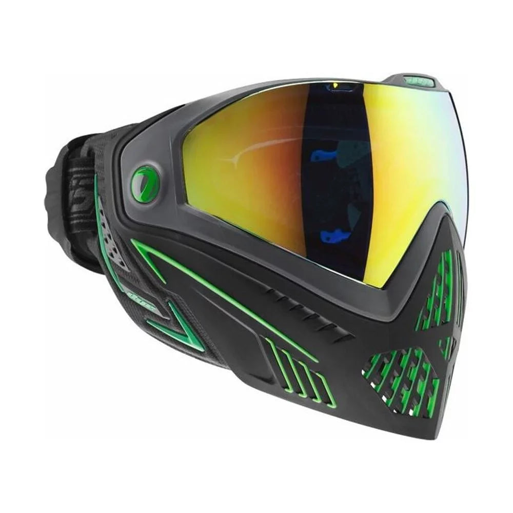 Paintball Black/Lime - Dye Emerald Thermal / i5 Mask Matrix Goggles