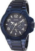 Guess Iconic Rigor Watch Multi-Function W0218G4 Plated Men's Blue
