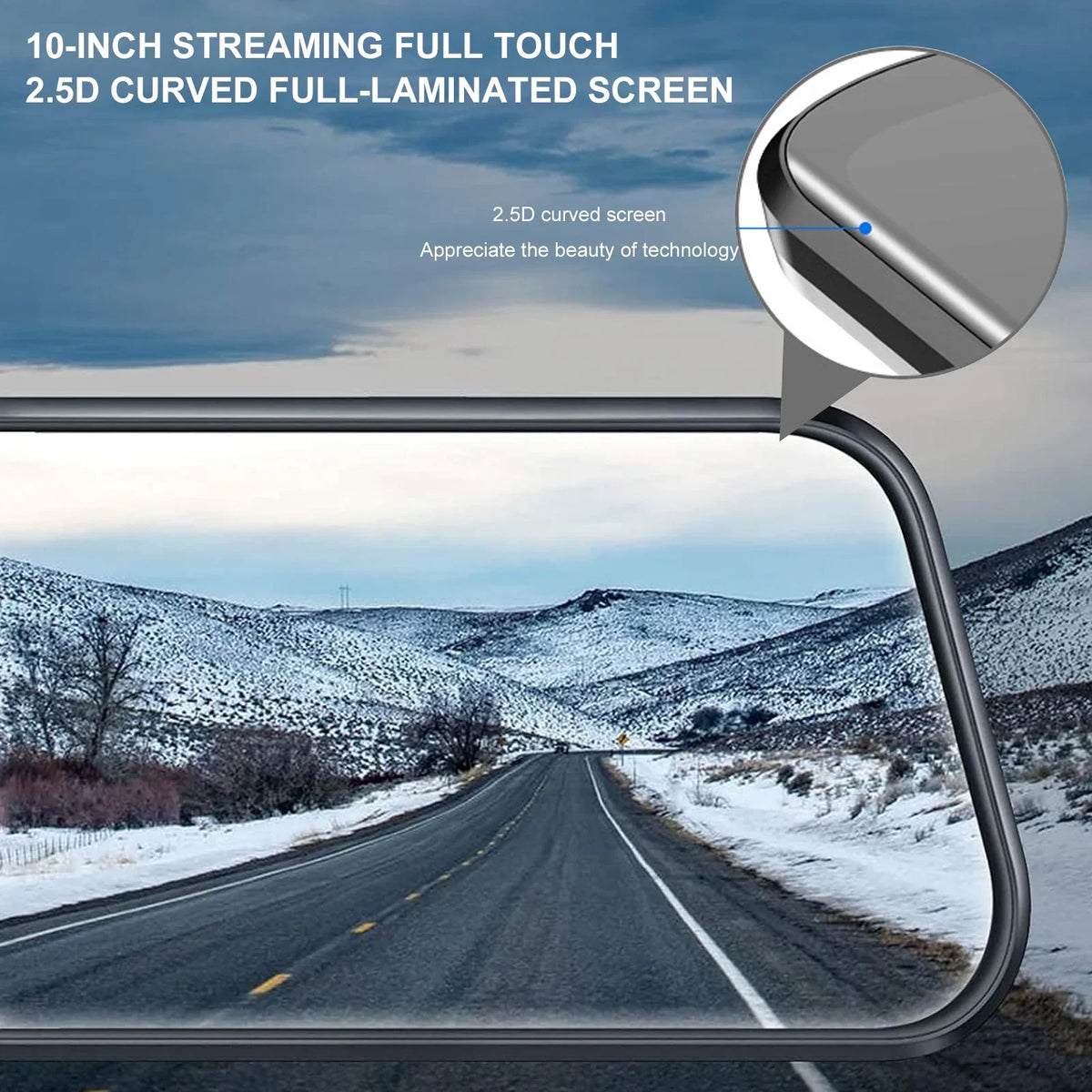 Touch Camera,G-Sensor, 10" Screen 5.5 and Backup Monitor, Wide Angle,with Dash Front FHD 1080P Cable View Mirror Parking Full Meters Cam,Kepeak 170° Rear