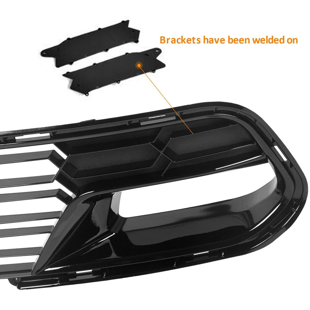 No Grille Front Corvette Chevrolet Z51 Glossy 14-19 Camera For Black C7 Teledu | Bumper