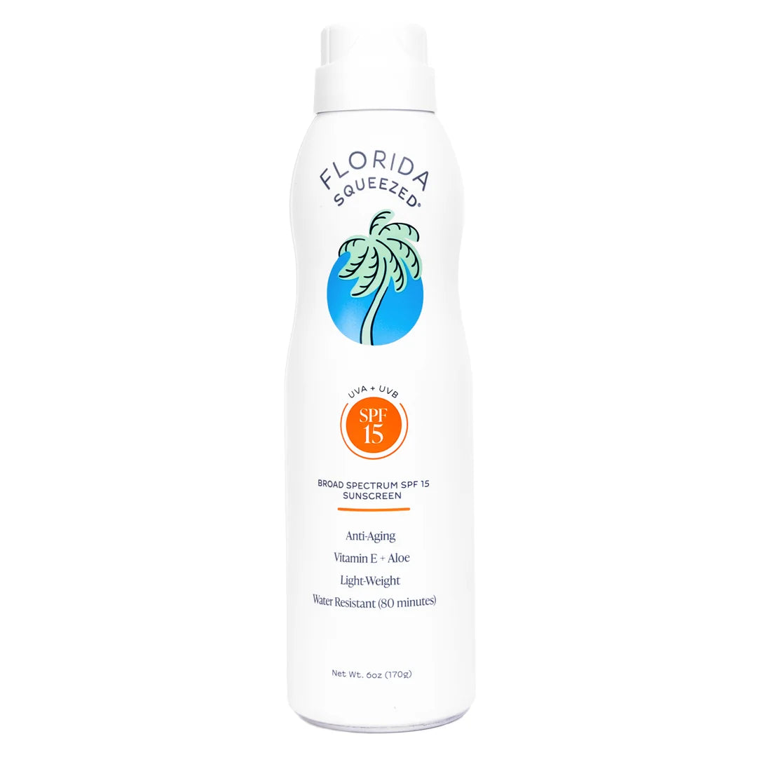 6 Florida SPF Sunscreen oz Squeezed Spray Non-Aerosol 15
