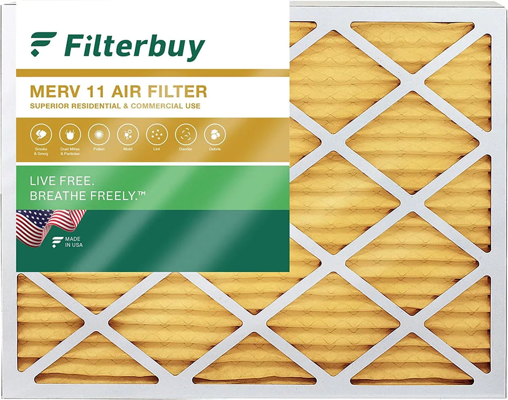 Filterbuy (1-Pack) Pleated Filters MERV 11 Furnace Air HVAC AC 24x25x1