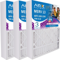 AIRX AIR. FPR 9 13 Premium 255649-101 Furnace MPR 1500 Filter Filter by to with 3 16x25x3 WICKED Compatible FILTERS CLEAN Comparable 16x25x3 Bear Made USA Air 2200 - Pack Air MERV &