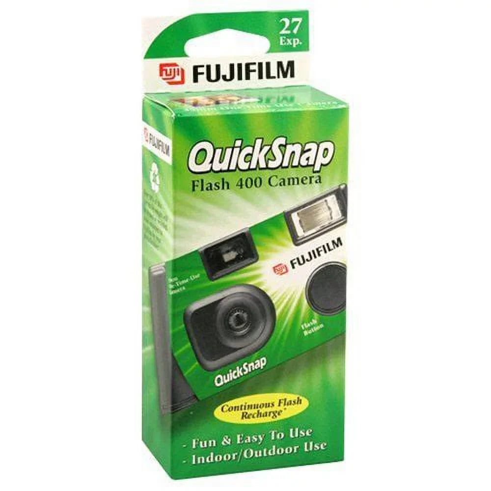 Disposable Quicksnap 4 Single 400 Use ASA Camera Fujifilm Pack Flash 35mm Of
