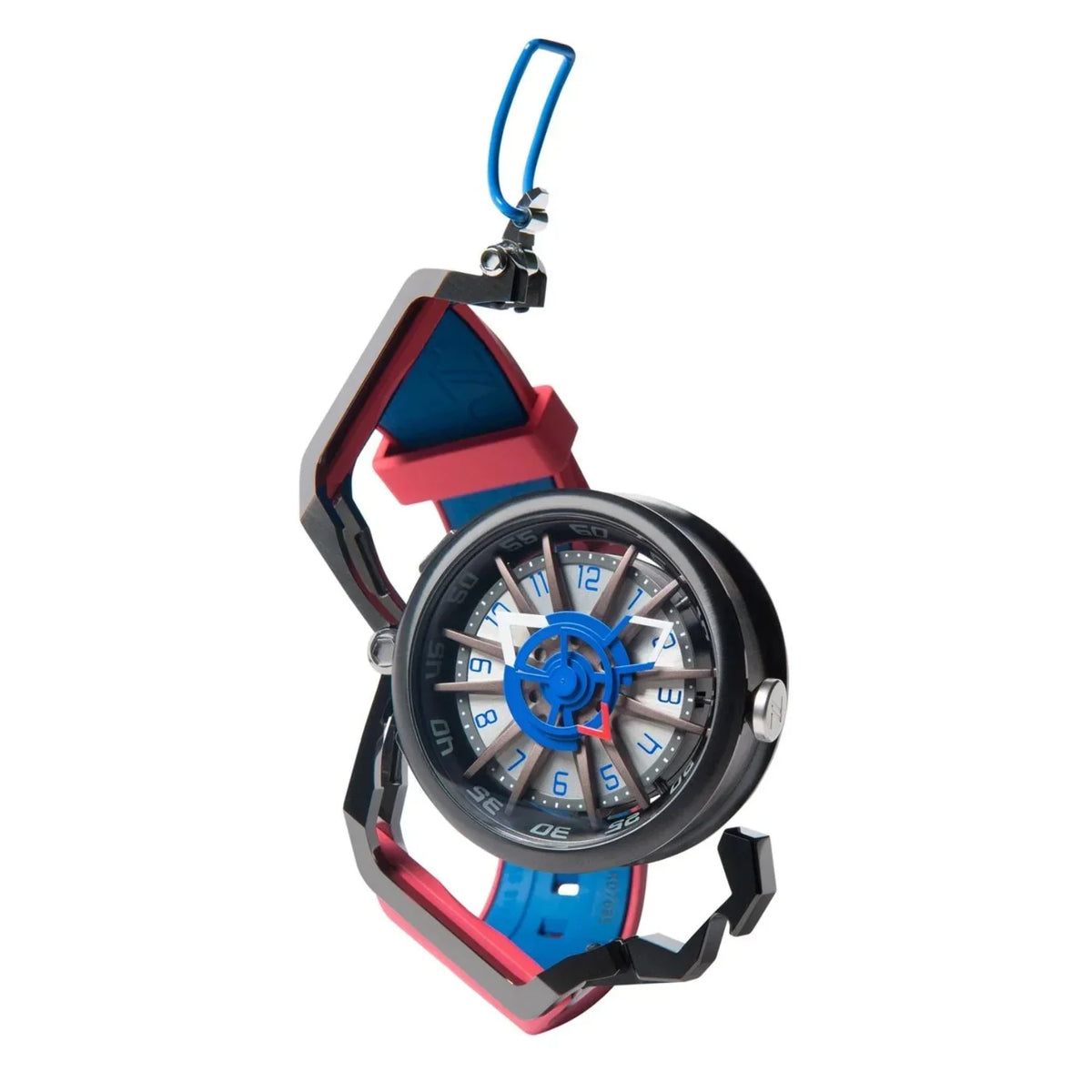 Black Watch Rim Reversible Automatic Twin Men Chronograph for - Adult White Sport Mazzucato Dial