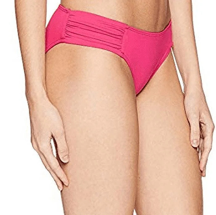 Ralph Lauren Passionfruit Shirred Side Tab Hipster Swim Bottom, Us 16