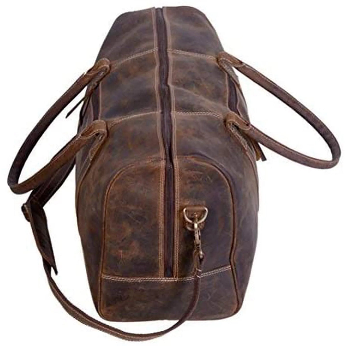 Fashion & Buffalo | Adjustable Leather Men's Co. 20" FR Spacious Duffle Stylish Bag Distressed Vintage | Strap Shoulder
