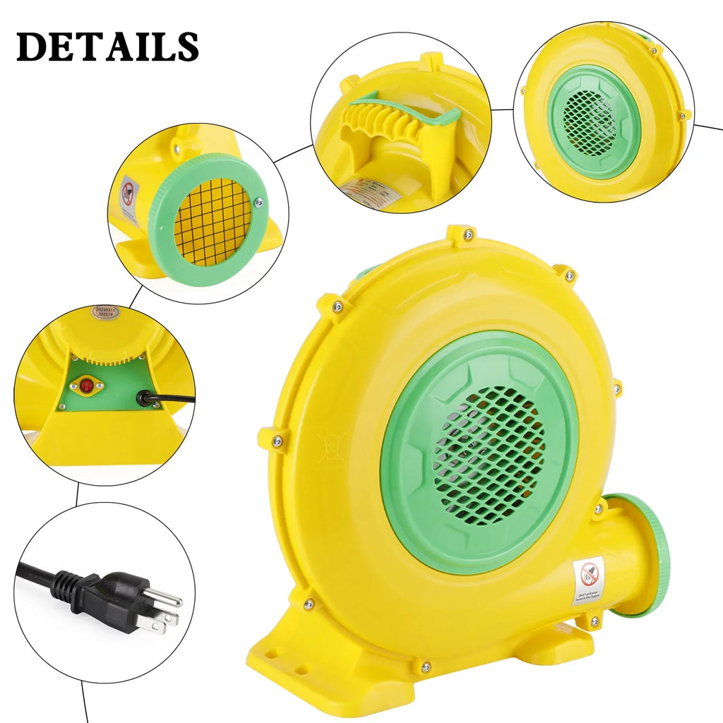Pump Air Fan Inflatable 550 House castle Inflatable Bounce slide liquid Watt Blower