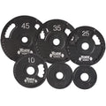 Line Olympic Plate, Dual lbs Iron Barbell Grip 2.5 Black Thin Cast G2 York -