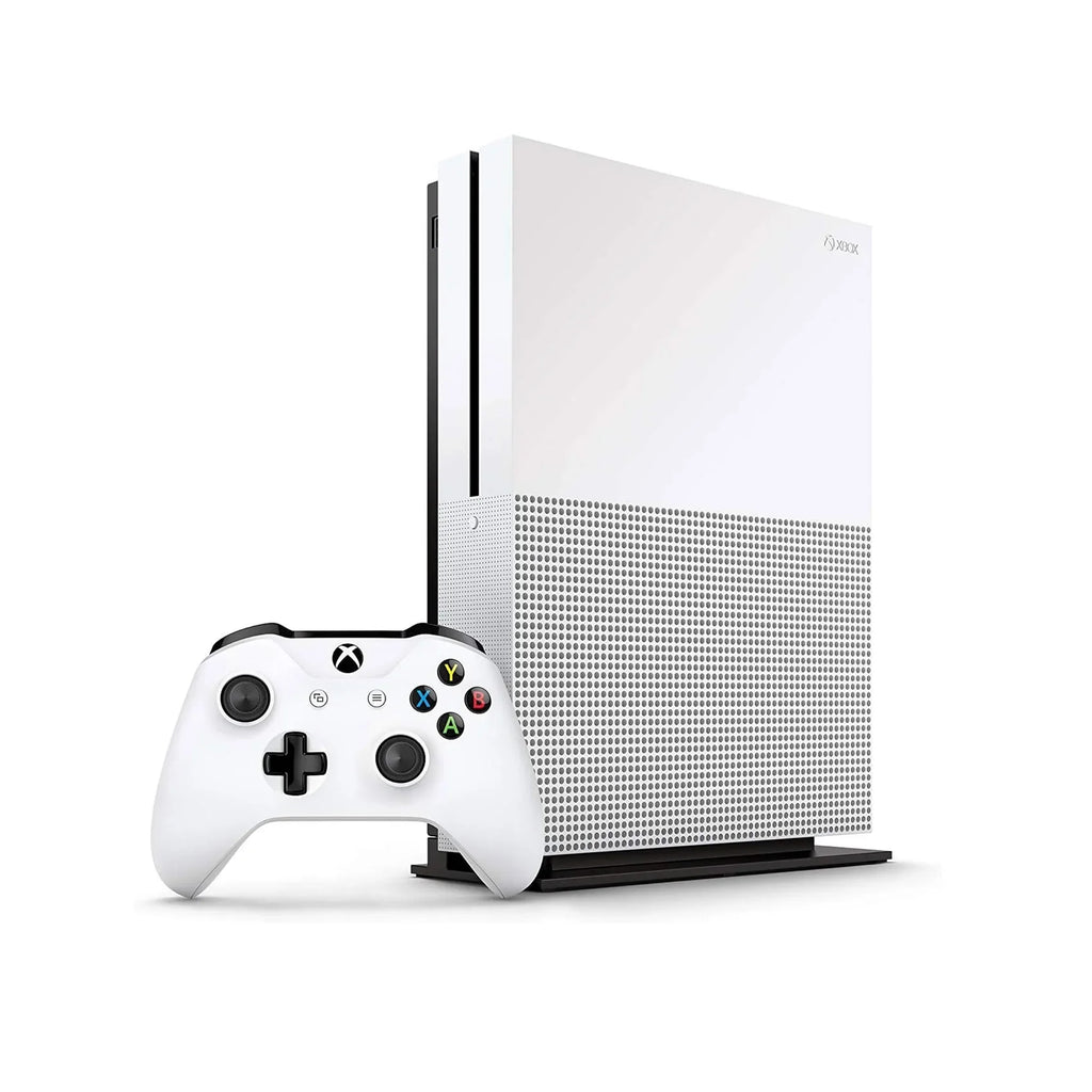 Microsoft Xbox One S 1Tb With 2 Controller, 4K Ultra Hd White With Bolt Axtion Cleaning Kit Hdmi Bundle Like New