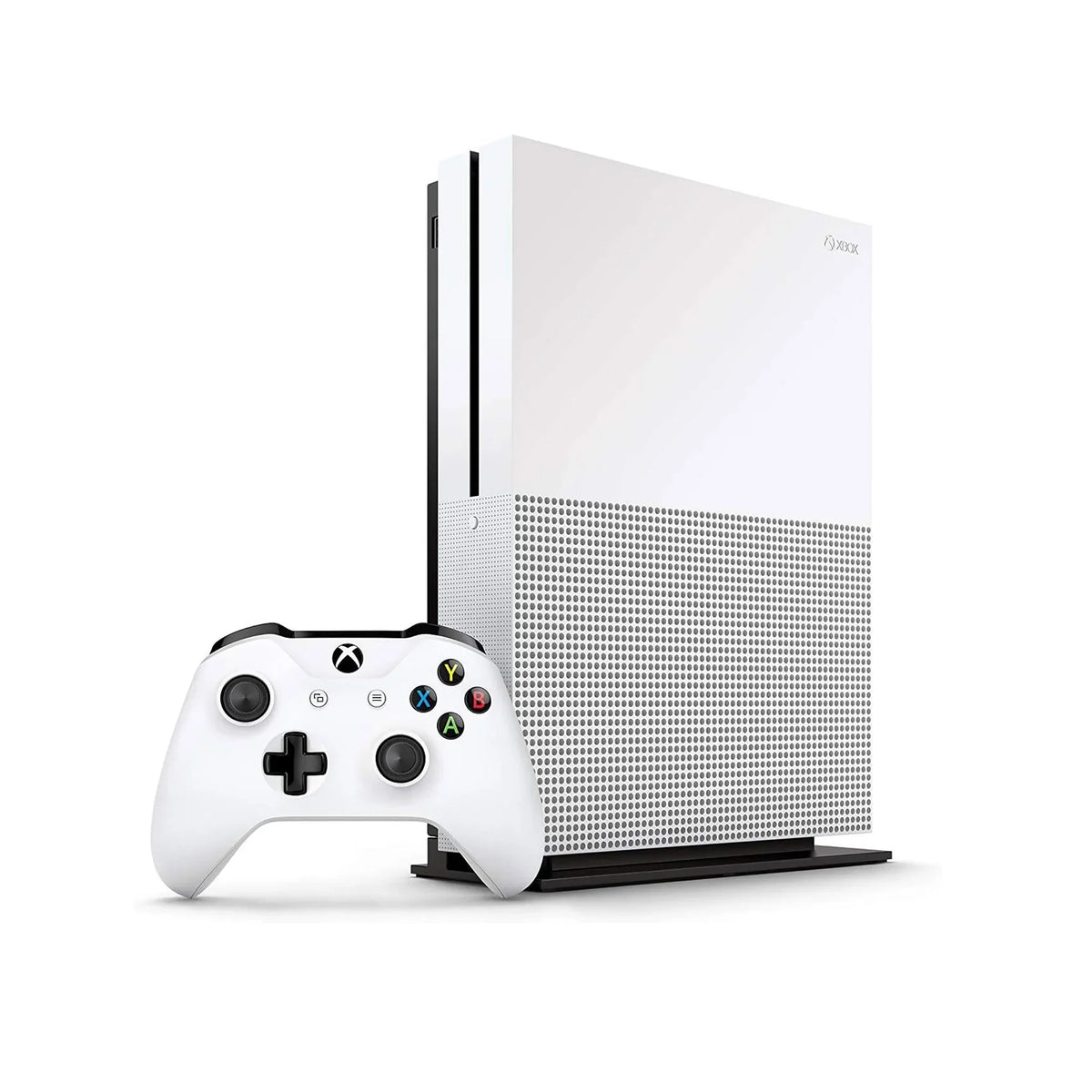 Microsoft Xbox One S 1Tb With 2 Controller, 4K Ultra Hd White With Bolt Axtion Cleaning Kit Hdmi Bundle Like New