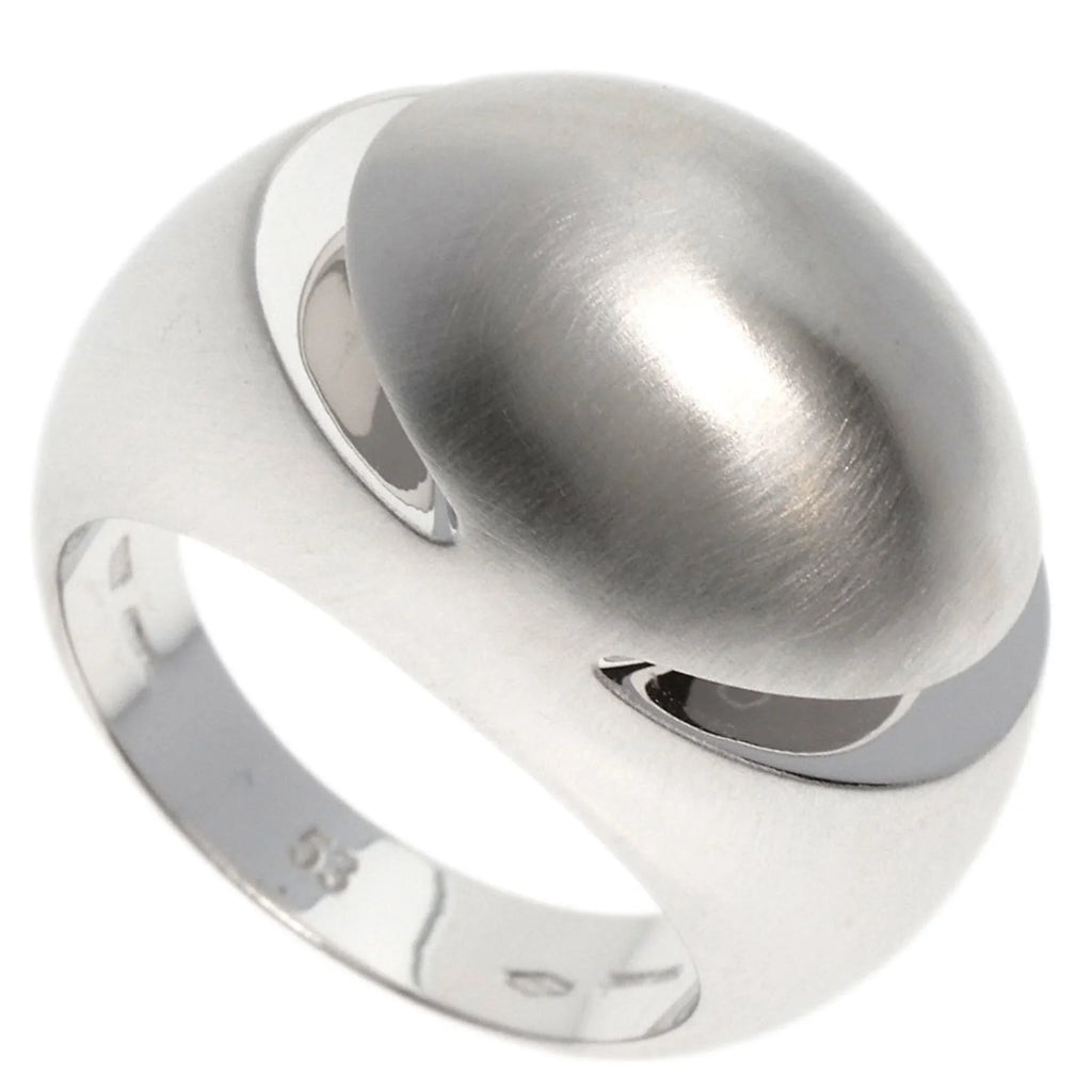 K18 Cabochon #53 Ring Women's Bvlgari Gold (Good) Pre-Owned White BVLGARI
