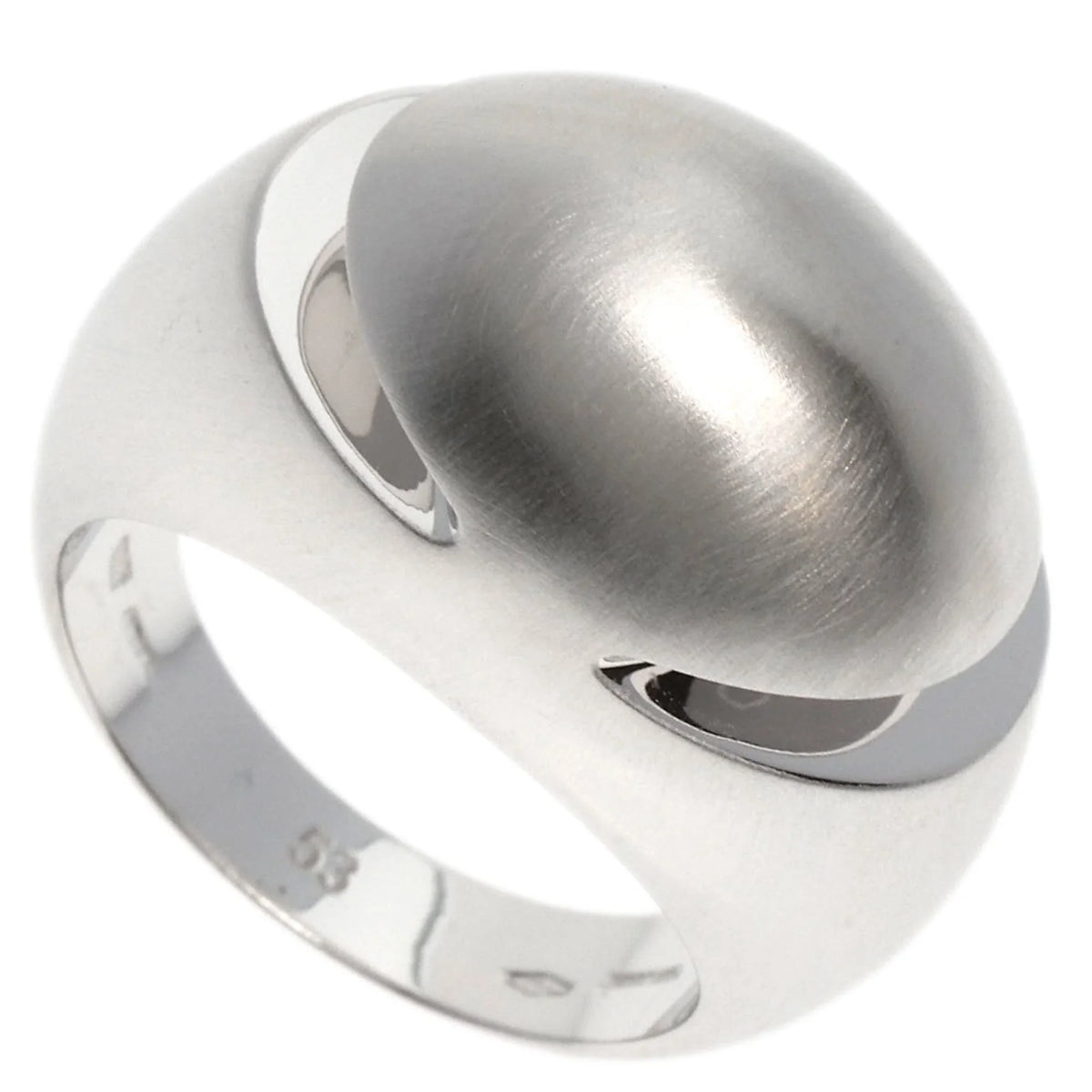 K18 Cabochon #53 Ring Women's Bvlgari Gold (Good) Pre-Owned White BVLGARI