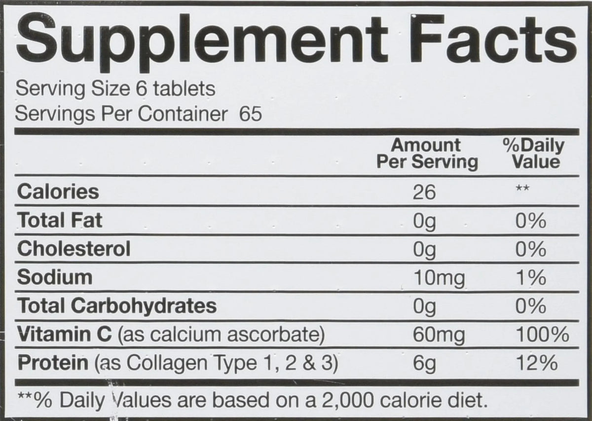 Tablets Advanced Collagen 390 Youtheory ct Formula -
