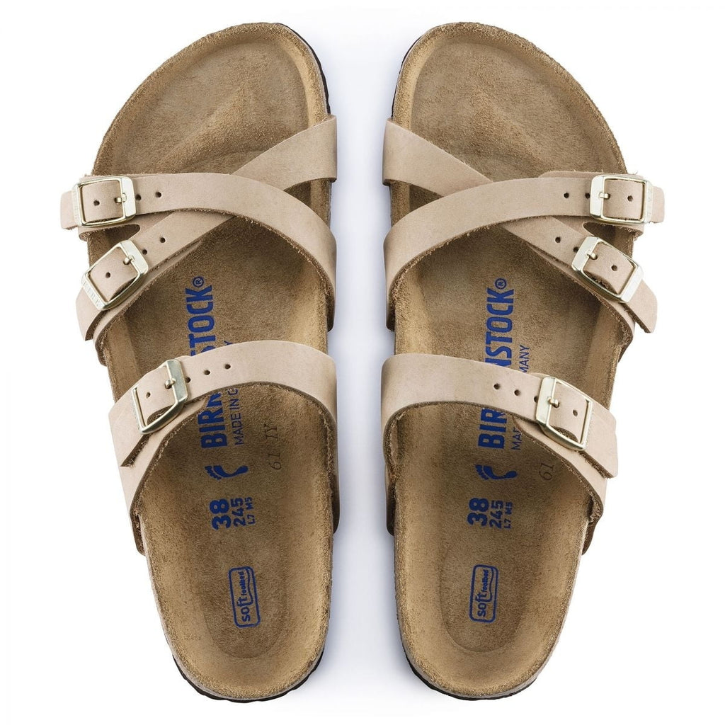 Nubuck SANDCSTLE - Footbed Franca Soft - 1022973 Women's Birkenstock Sandcastle Narrow