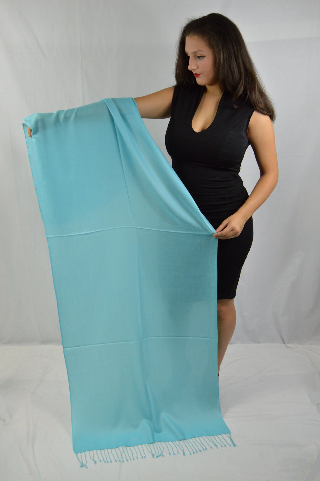 Shawl/Scarf/Scarves Shawl/Light Blue Fancy Shawl/Summer Shawl/Pashmina Regular Shawl/Evening Pashmina Shawl/Sheer Shawl) Shawl/liquid (Tiffany weight
