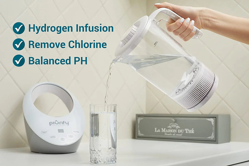 Levels Hydrogen - Electrolysis SPE Generator and Alkaline PH Pitcher Sulf Purified with Balanced Jug liquid Technology. Hydrogen Concentrator liquid liquid PEM and Calcium Filtered with Rich