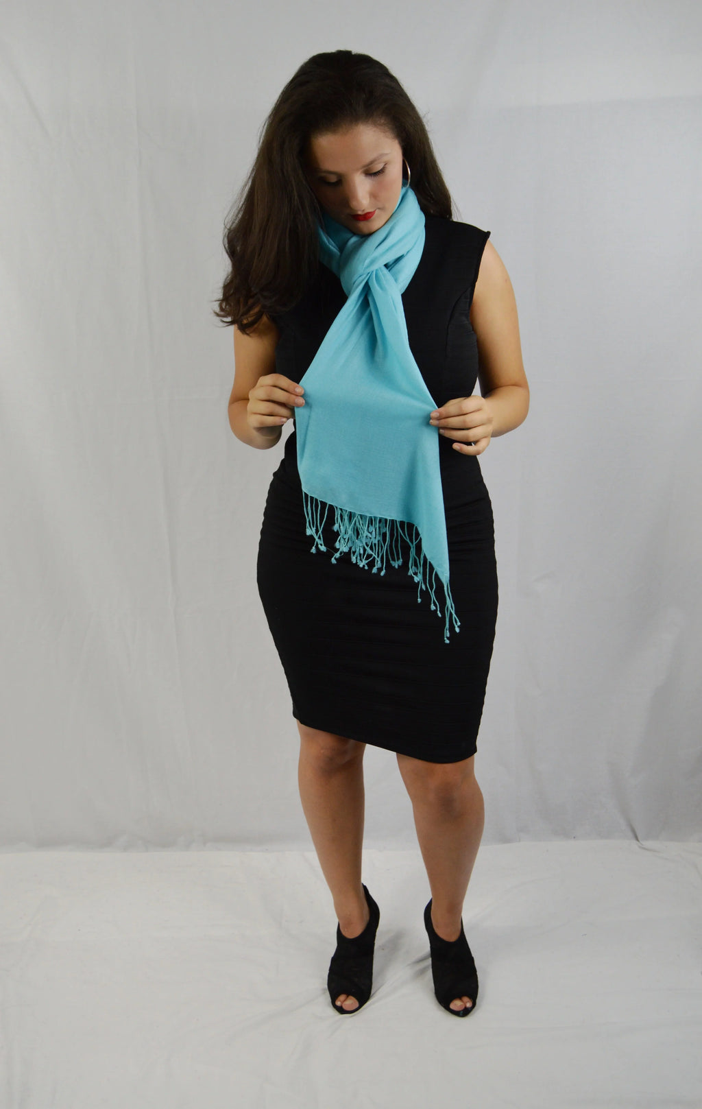 Shawl/Scarf/Scarves Shawl/Light Blue Fancy Shawl/Summer Shawl/Pashmina Regular Shawl/Evening Pashmina Shawl/Sheer Shawl) Shawl/liquid (Tiffany weight